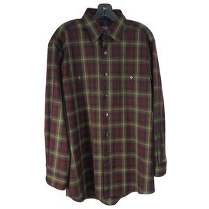 Sir Pendleton Men's Plaid Button-up Shirt Size M